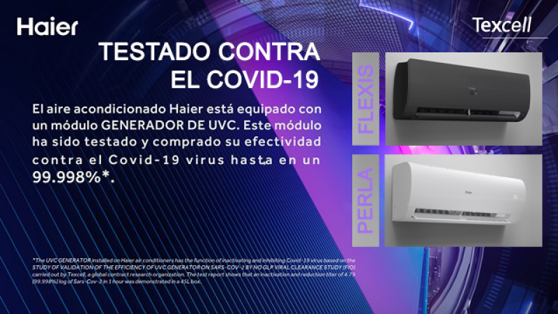 HAIER Aire efectivo contra el COVID-19 